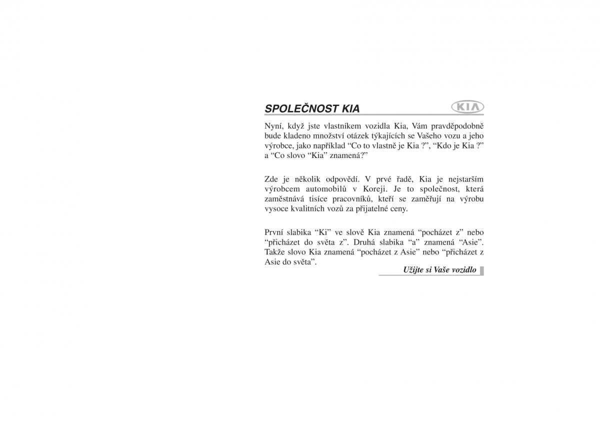 manual  KIA Rio Pride DE navod k obsludze / page 1