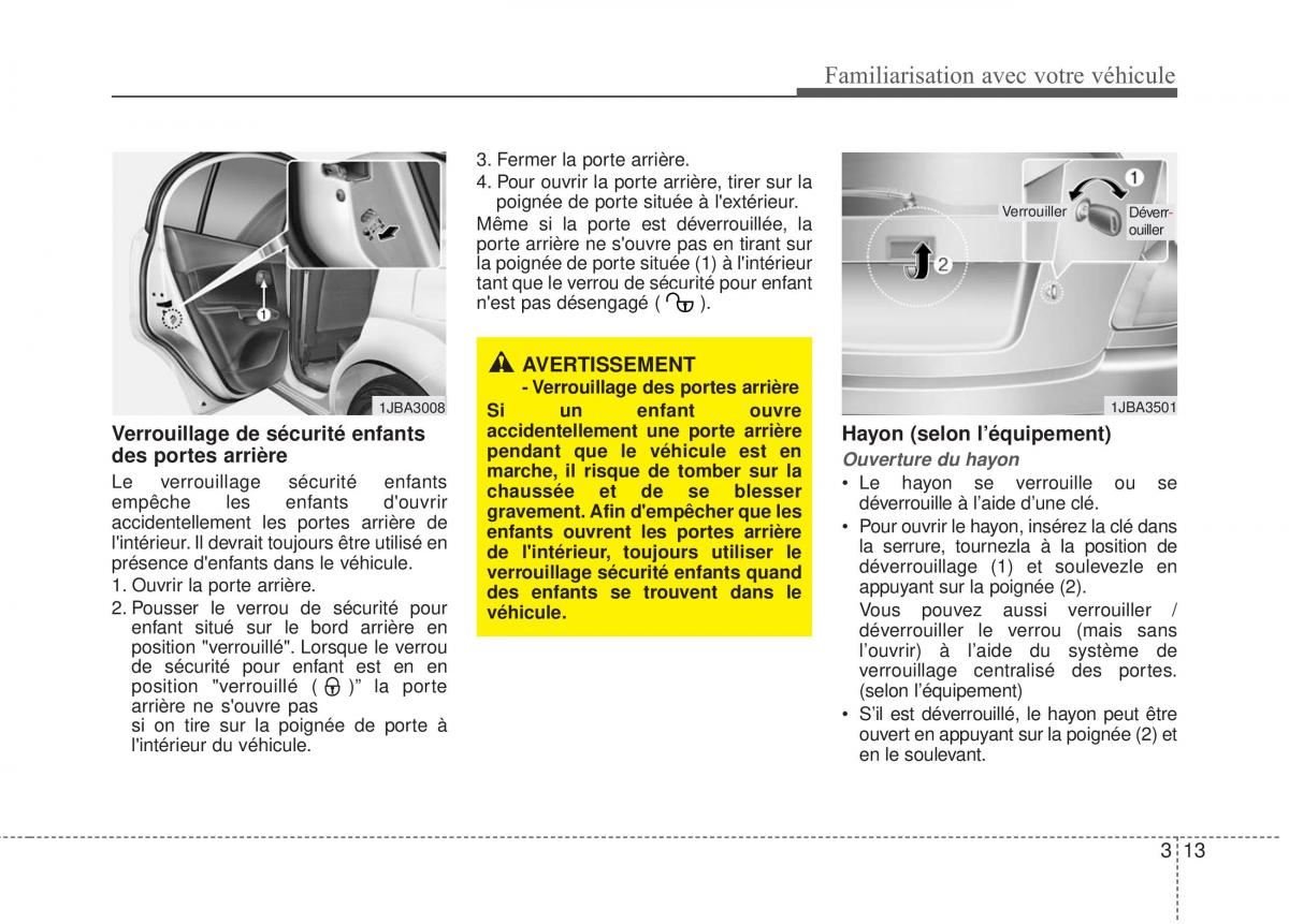 KIA Rio Pride DE manuel du proprietaire / page 23