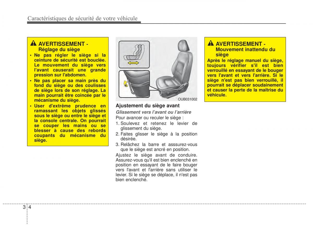 KIA Rio Pride UB manuel du proprietaire / page 17