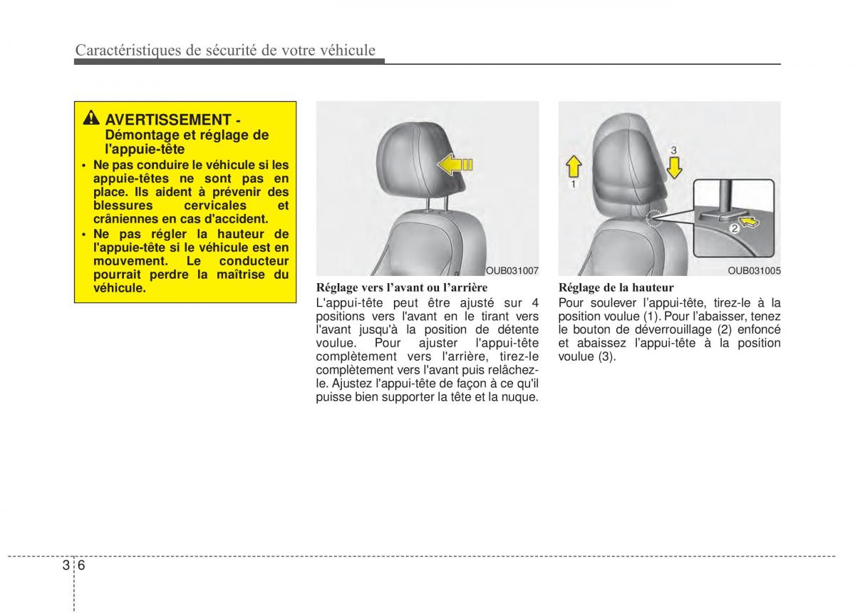 KIA Rio Pride UB manuel du proprietaire / page 19