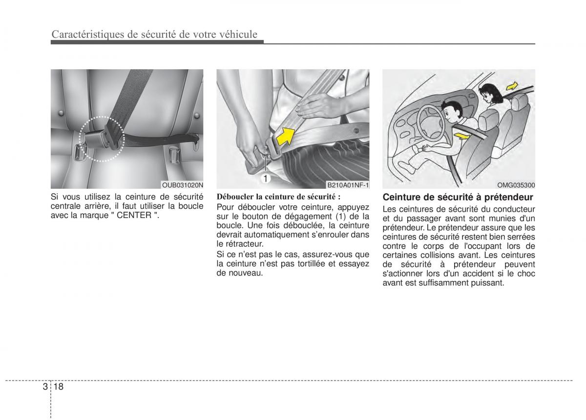 KIA Rio Pride UB manuel du proprietaire / page 31