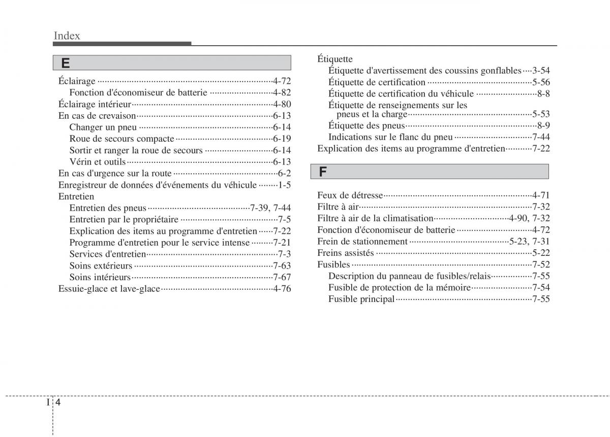 KIA Rio Pride UB manuel du proprietaire / page 398