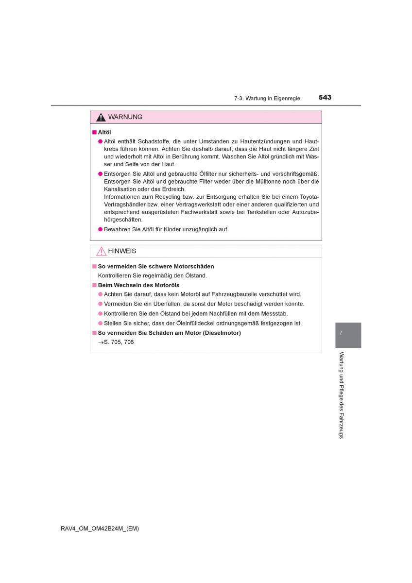 Toyota RAV4 IV 4 Handbuch / page 543