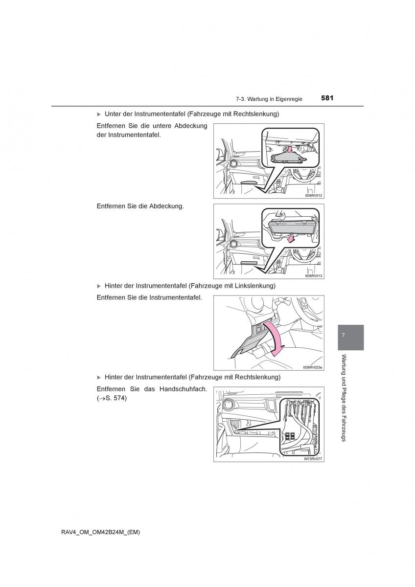 Toyota RAV4 IV 4 Handbuch / page 581