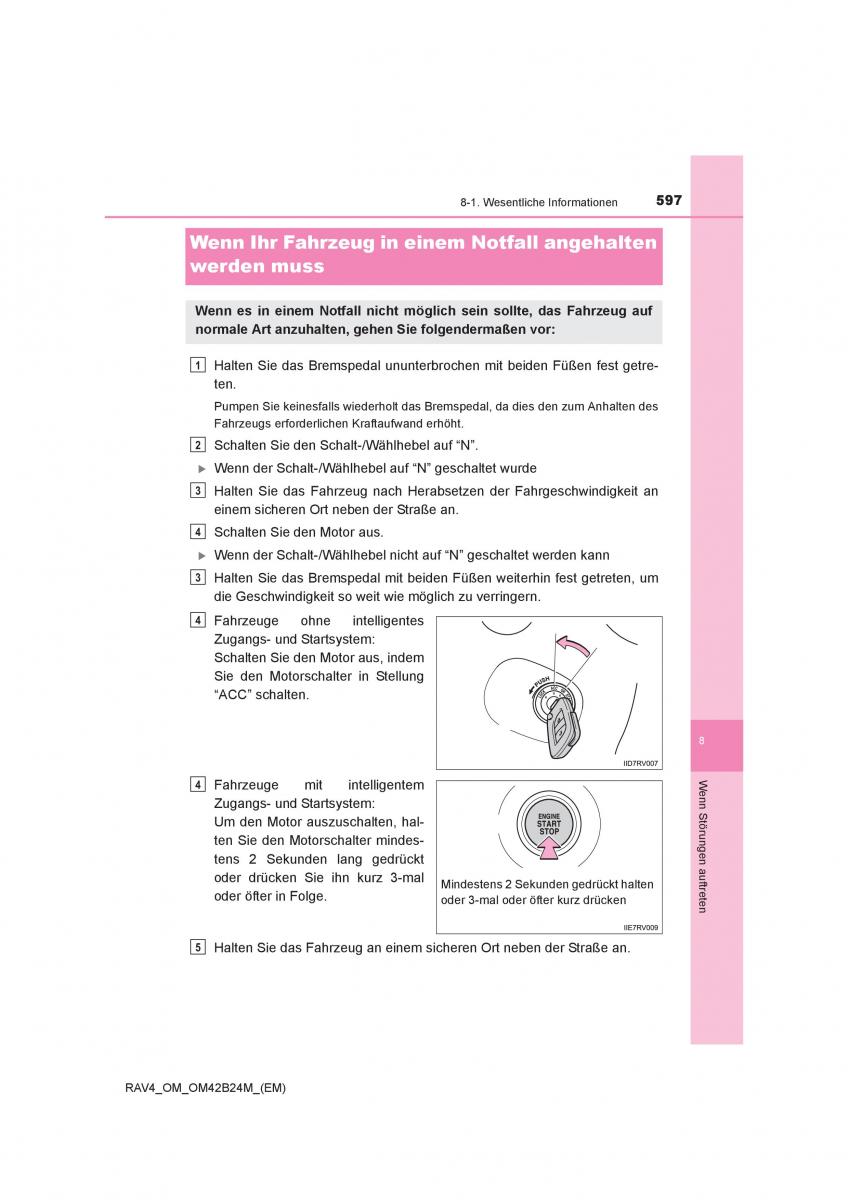 Toyota RAV4 IV 4 Handbuch / page 597