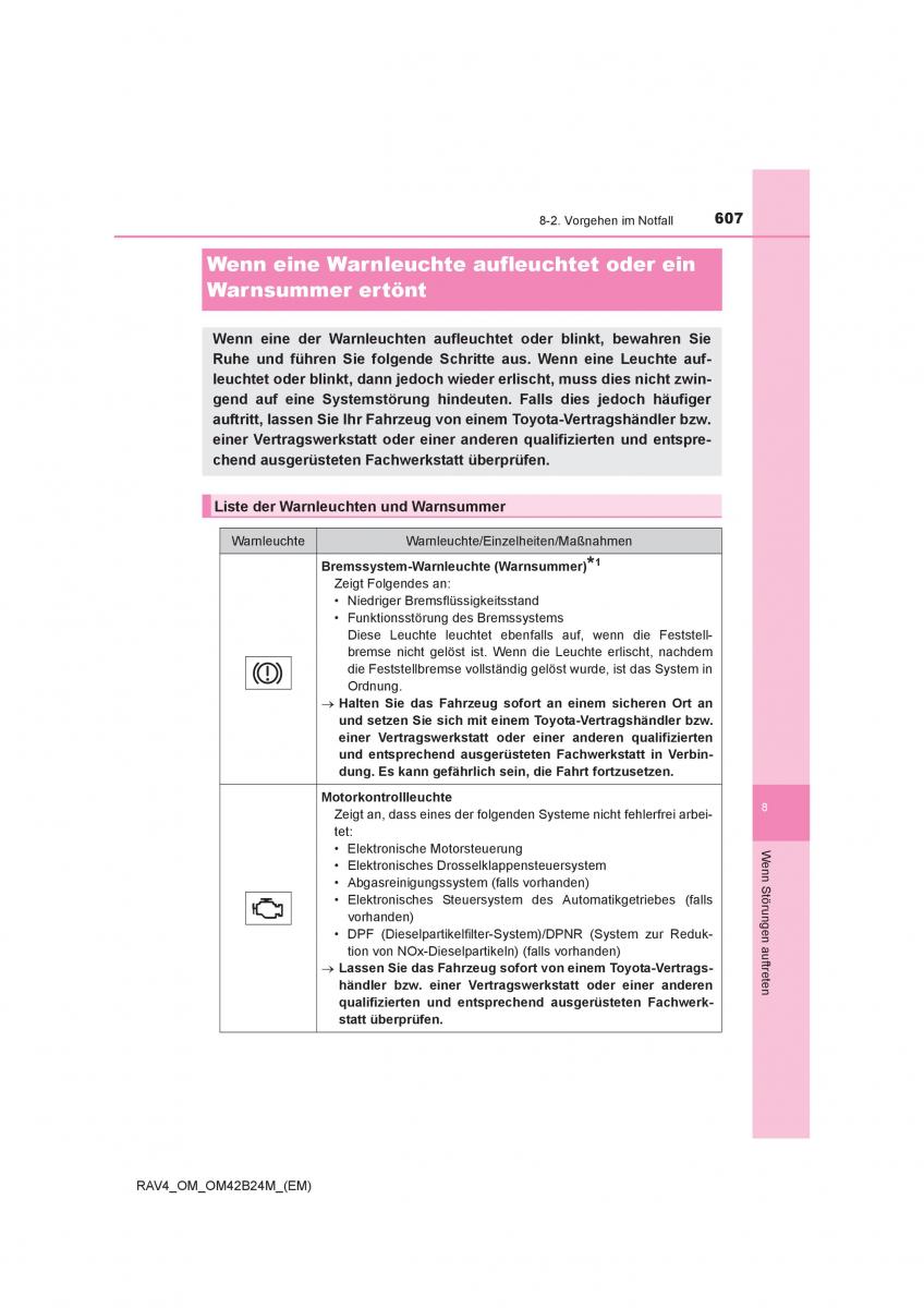Toyota RAV4 IV 4 Handbuch / page 607