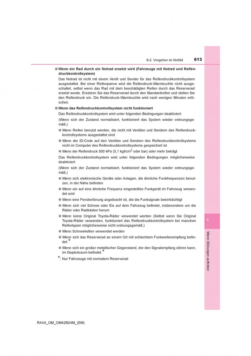 Toyota RAV4 IV 4 Handbuch / page 613
