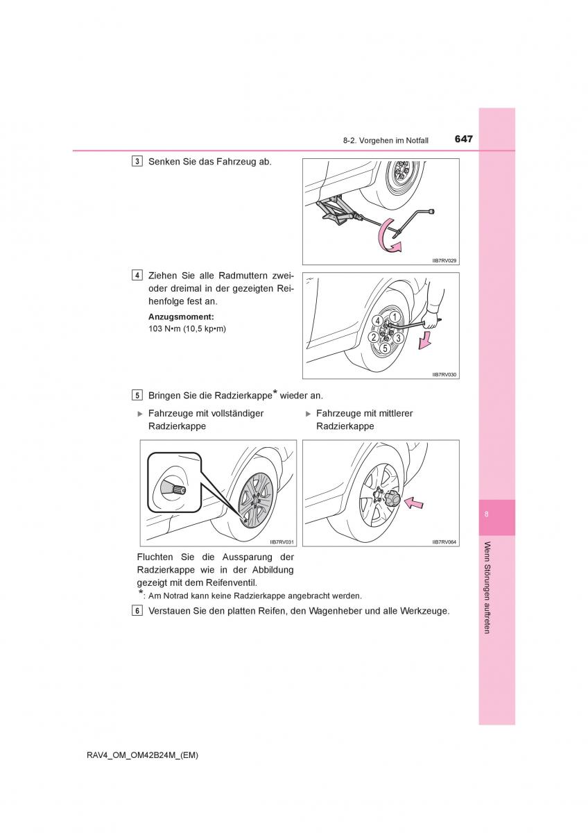 Toyota RAV4 IV 4 Handbuch / page 647
