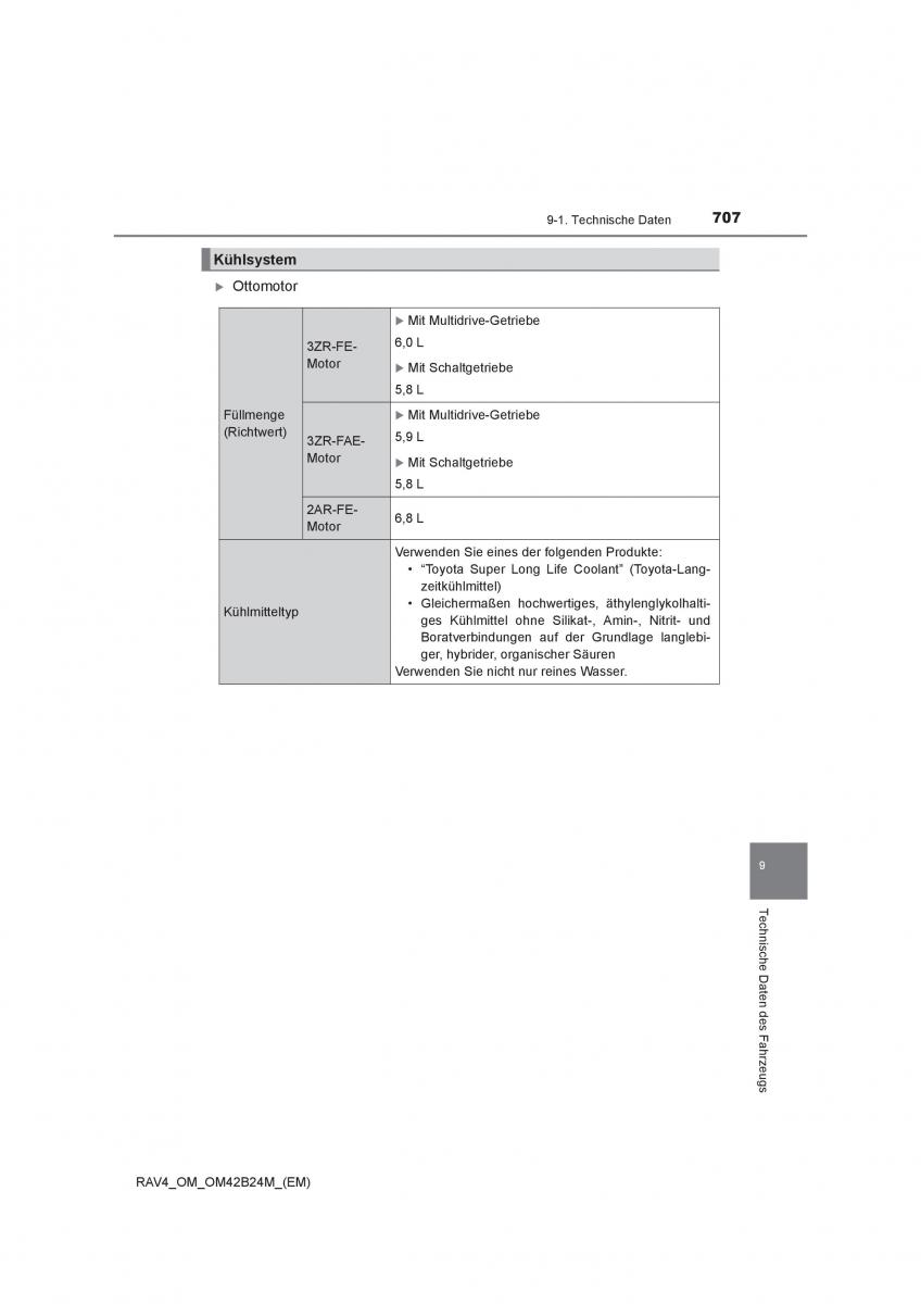 Toyota RAV4 IV 4 Handbuch / page 707