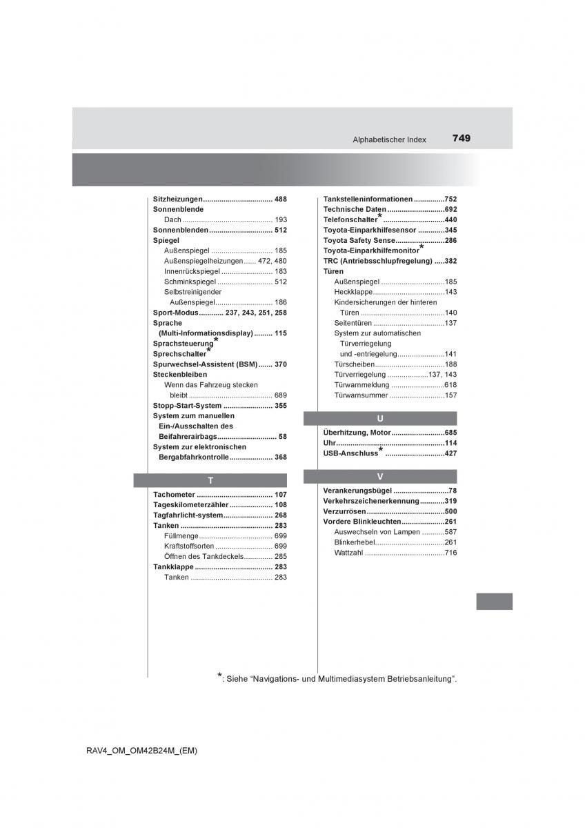 manual  Toyota RAV4 IV 4 Handbuch / page 749