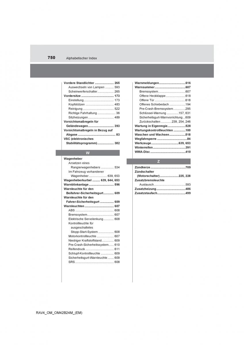 manual  Toyota RAV4 IV 4 Handbuch / page 750