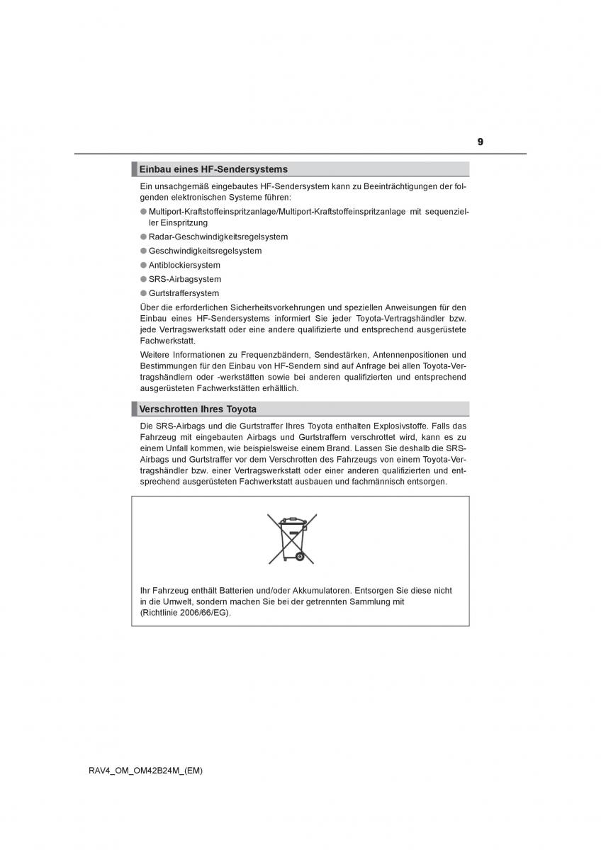 manual  Toyota RAV4 IV 4 Handbuch / page 9