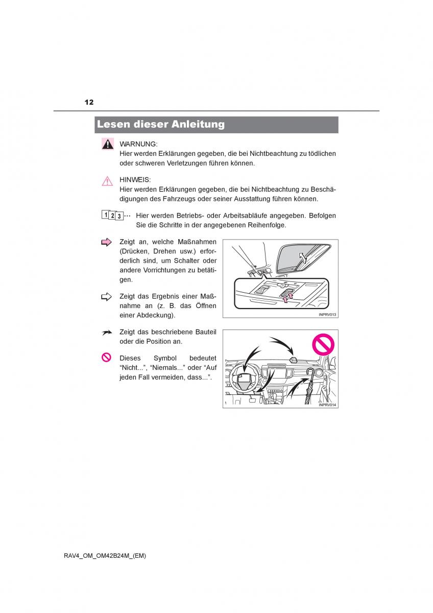 manual  Toyota RAV4 IV 4 Handbuch / page 12