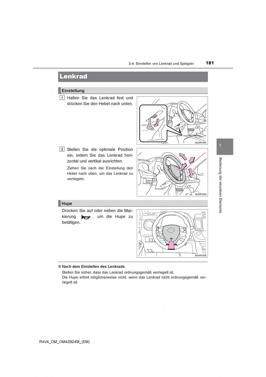 Toyota RAV4 IV 4 Handbuch / page 181