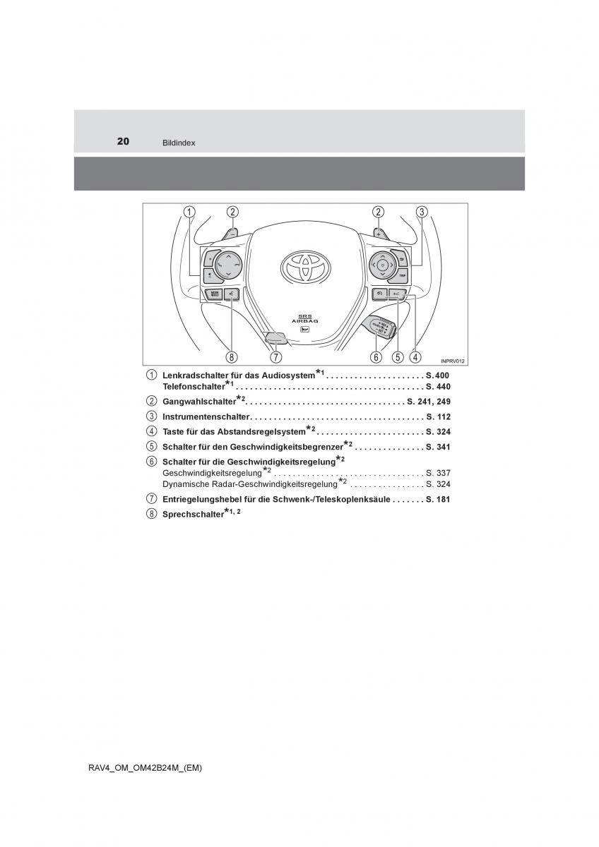 Toyota RAV4 IV 4 Handbuch / page 20