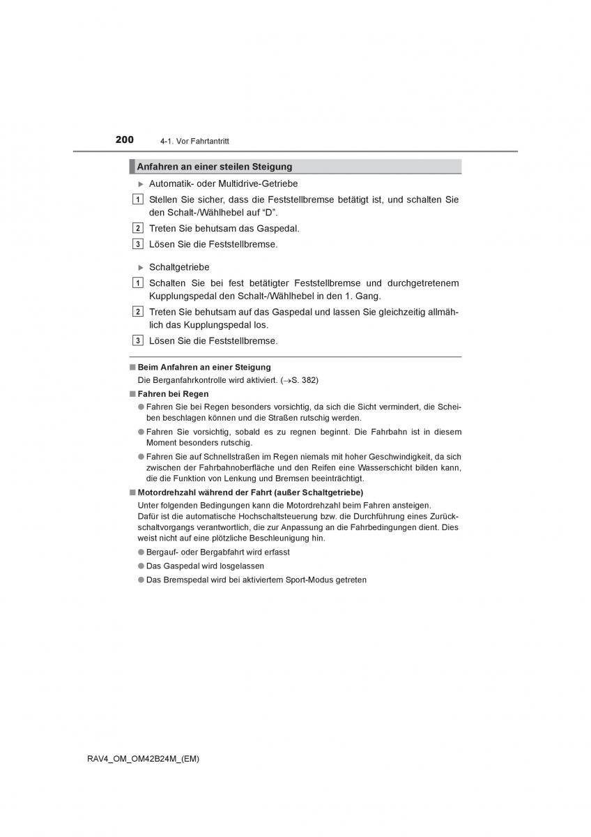 Toyota RAV4 IV 4 Handbuch / page 200