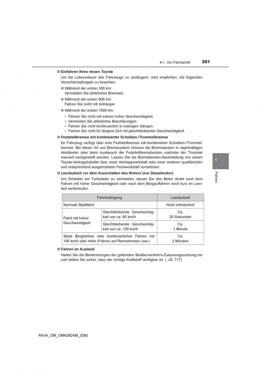 Toyota RAV4 IV 4 Handbuch / page 201