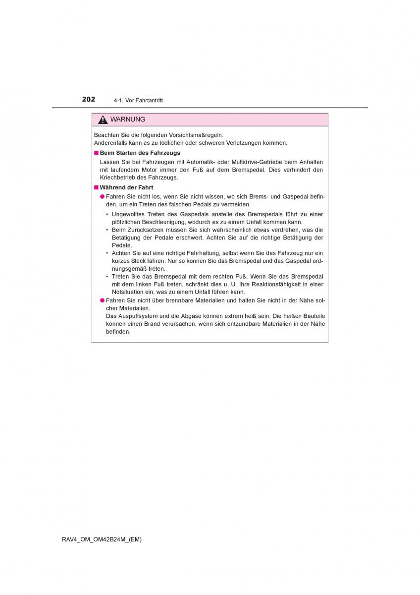 Toyota RAV4 IV 4 Handbuch / page 202