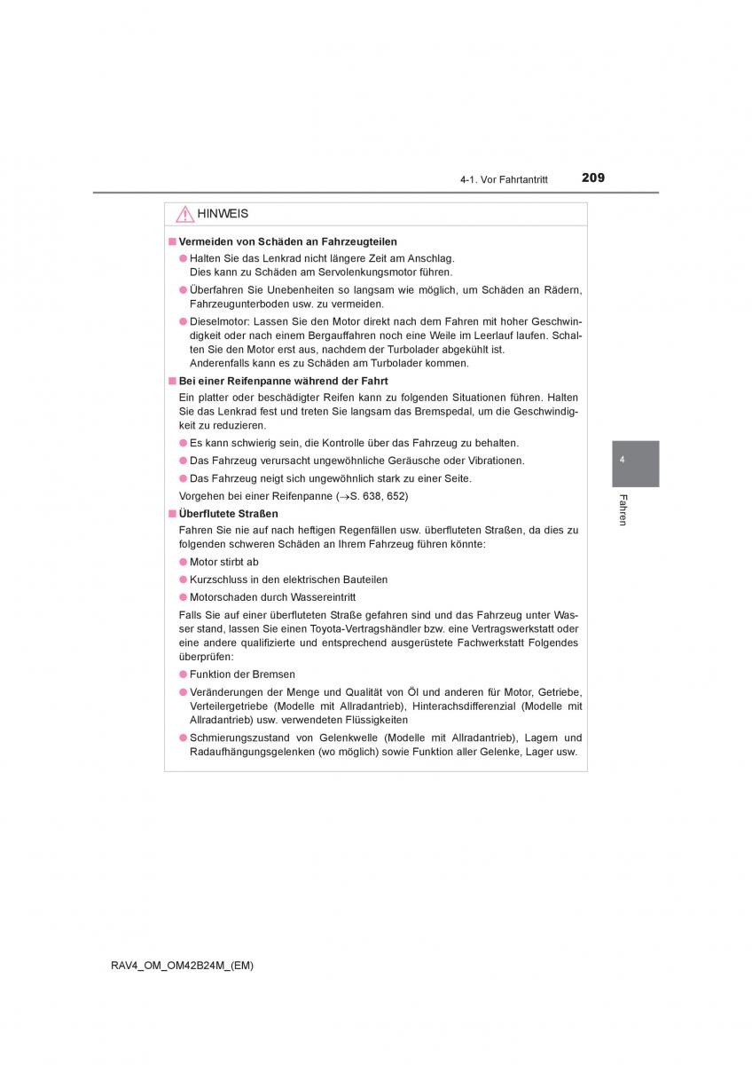 Toyota RAV4 IV 4 Handbuch / page 209