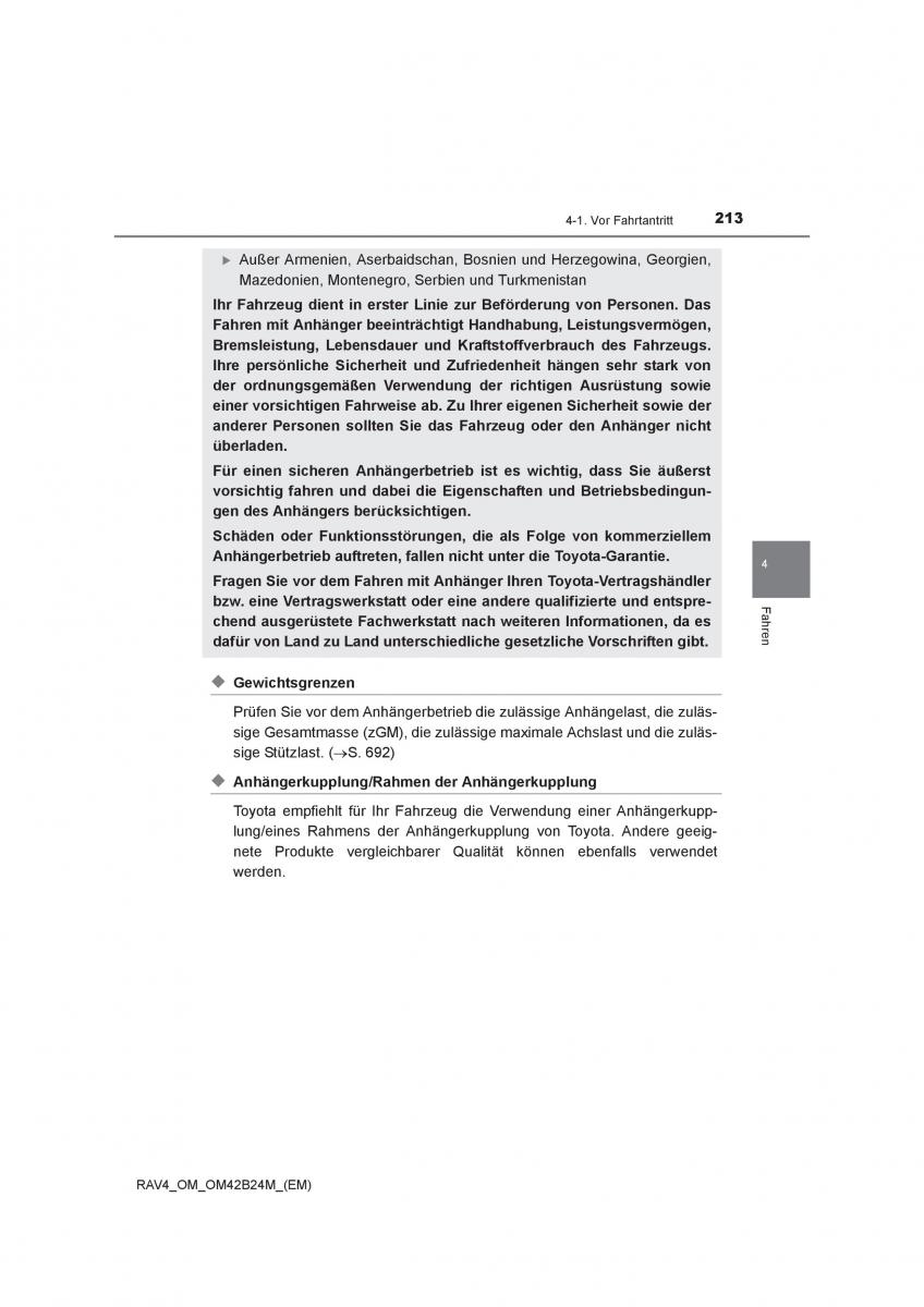 Toyota RAV4 IV 4 Handbuch / page 213
