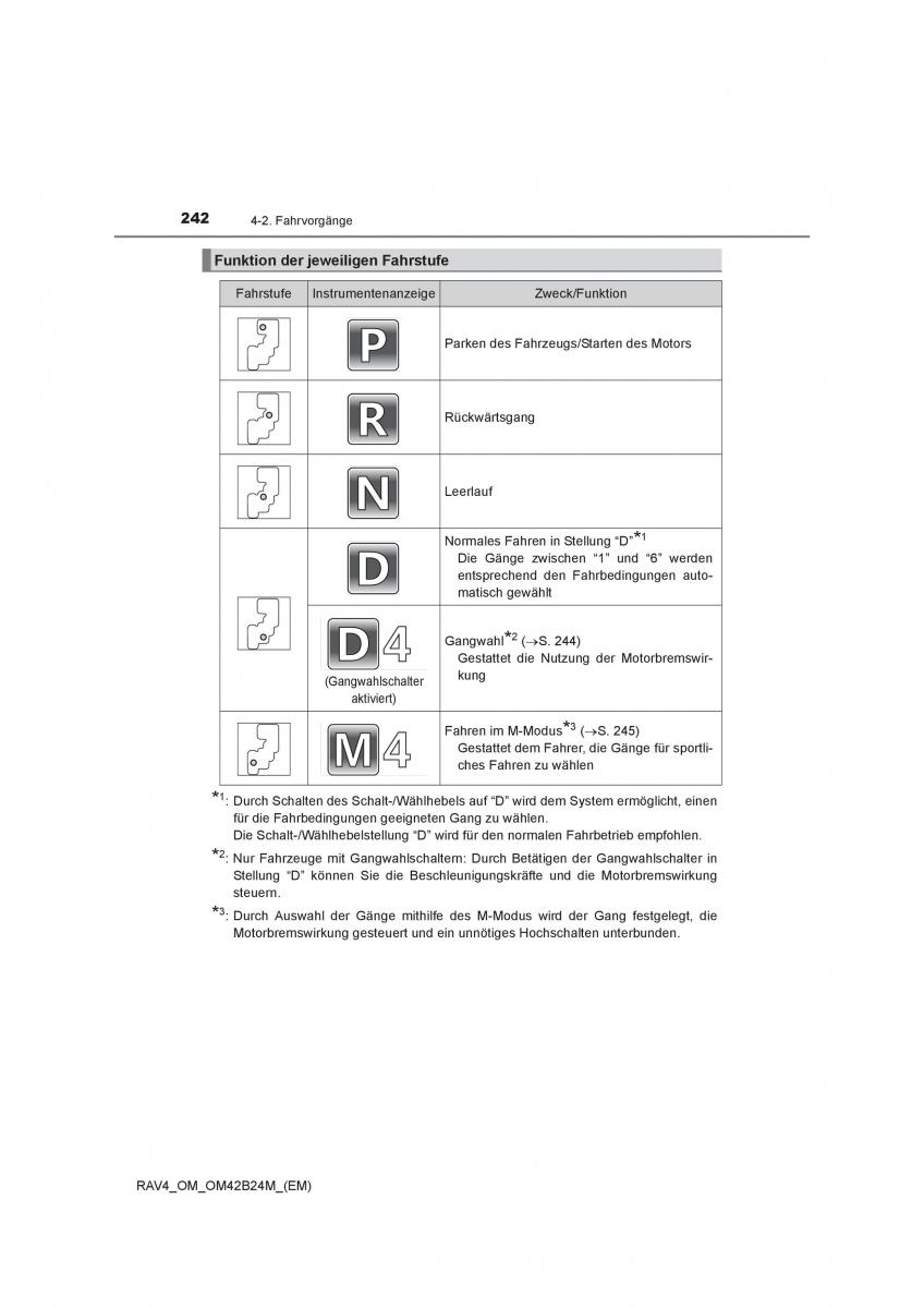 Toyota RAV4 IV 4 Handbuch / page 242