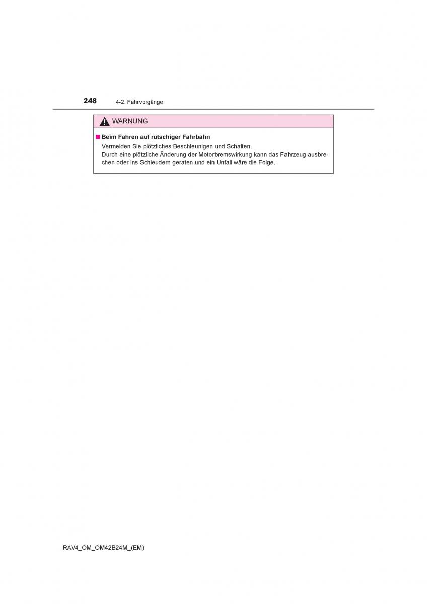 Toyota RAV4 IV 4 Handbuch / page 248