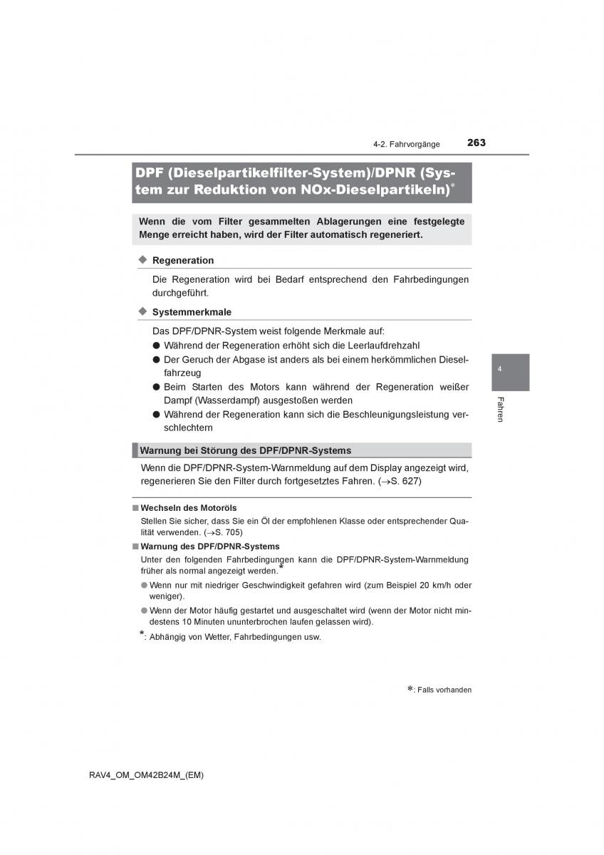 Toyota RAV4 IV 4 Handbuch / page 263