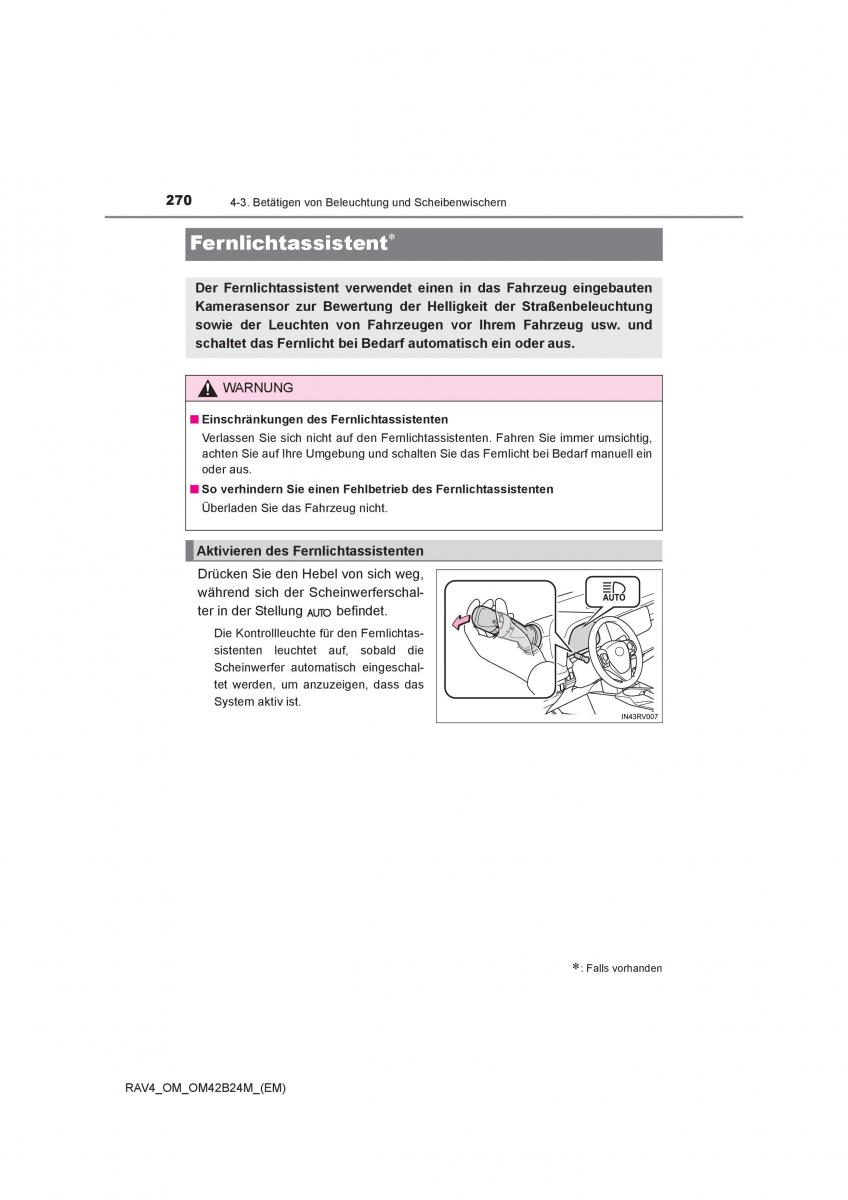 Toyota RAV4 IV 4 Handbuch / page 270