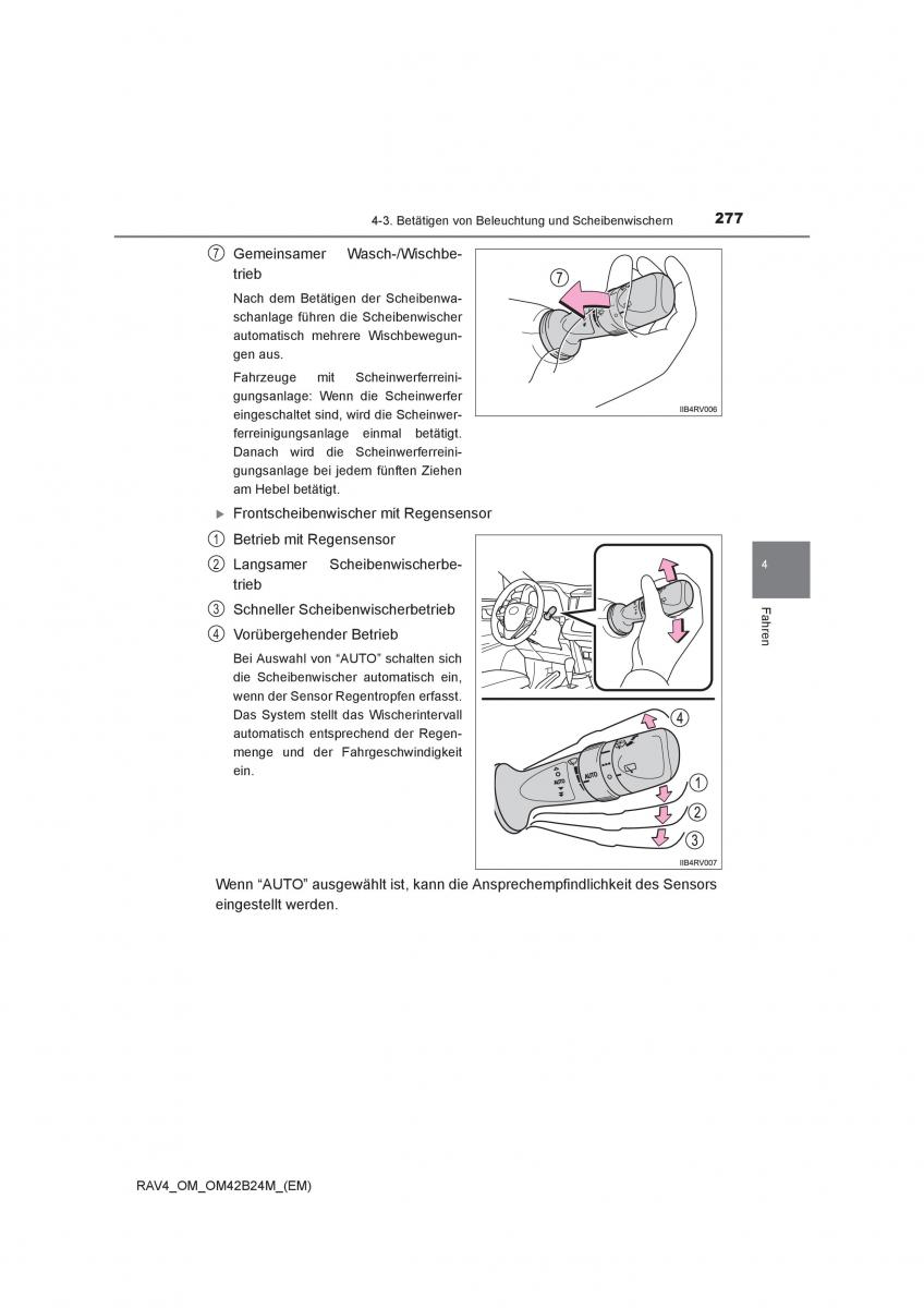 Toyota RAV4 IV 4 Handbuch / page 277