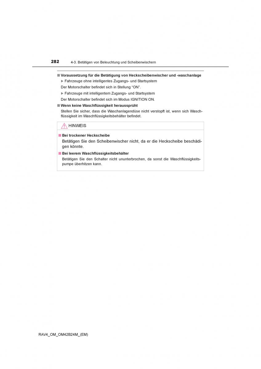 Toyota RAV4 IV 4 Handbuch / page 282