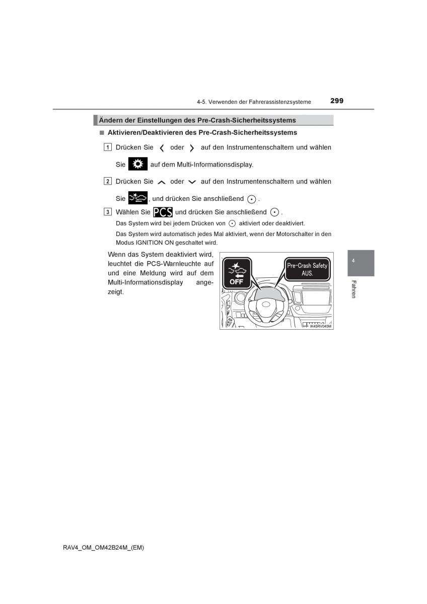 Toyota RAV4 IV 4 Handbuch / page 299