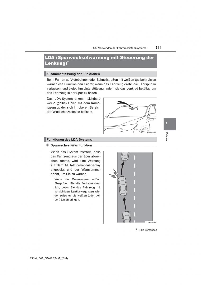 Toyota RAV4 IV 4 Handbuch / page 311