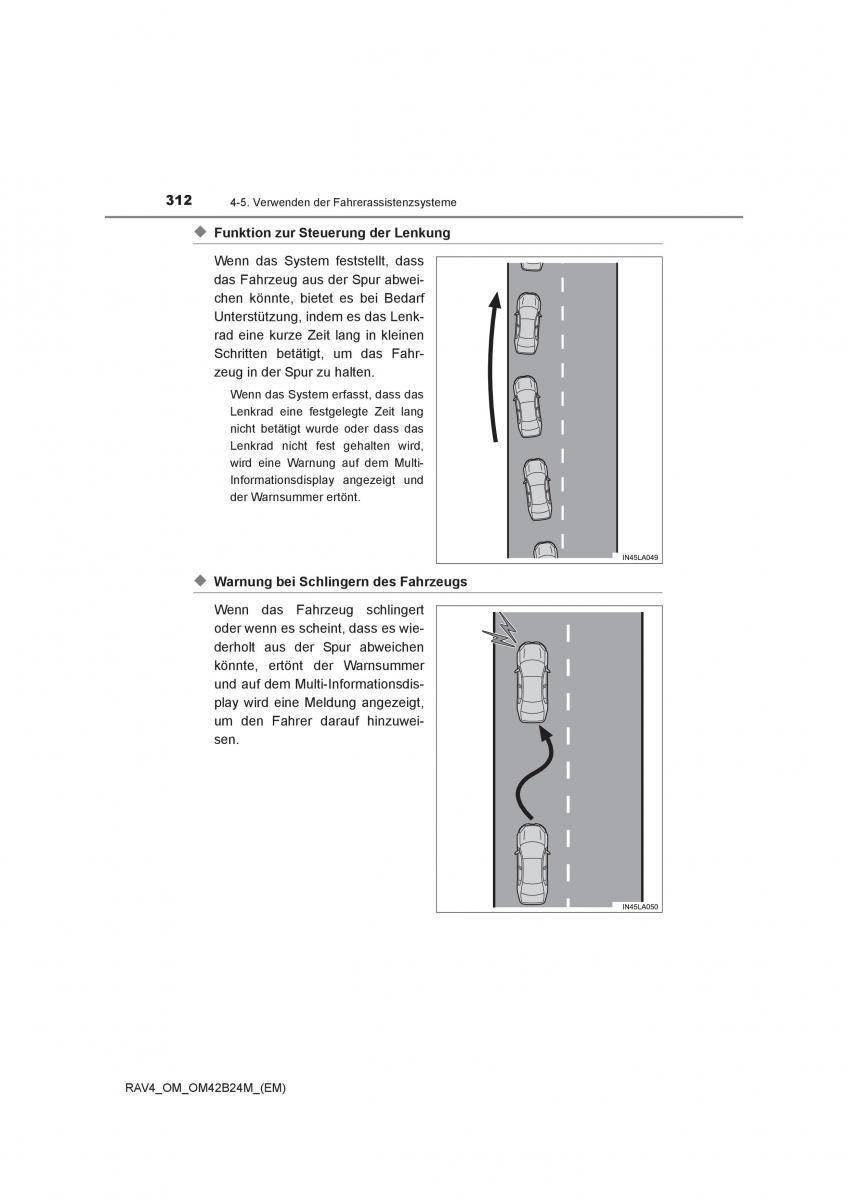Toyota RAV4 IV 4 Handbuch / page 312