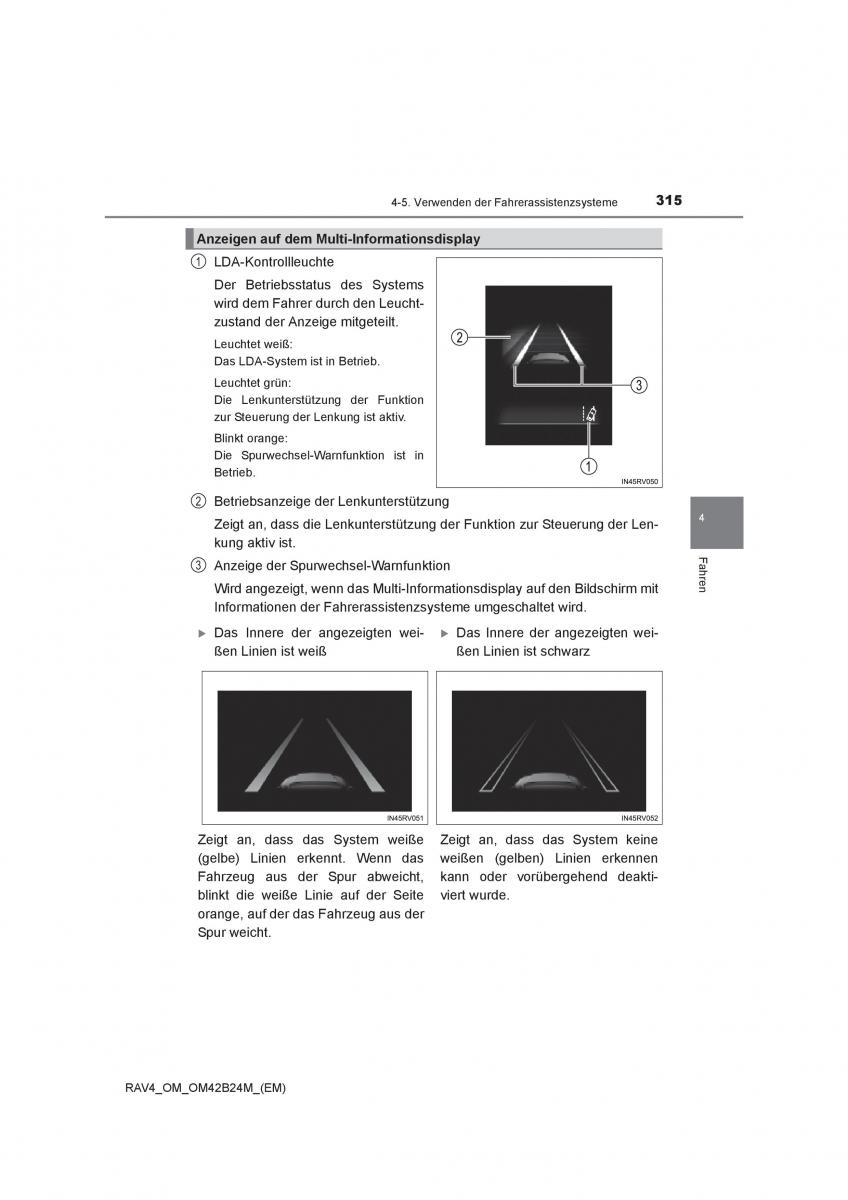 Toyota RAV4 IV 4 Handbuch / page 315