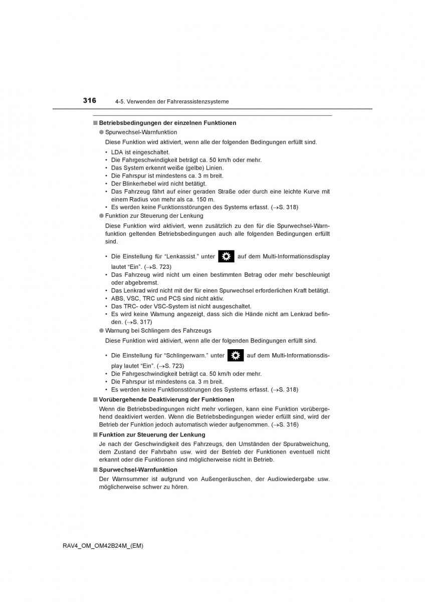 Toyota RAV4 IV 4 Handbuch / page 316