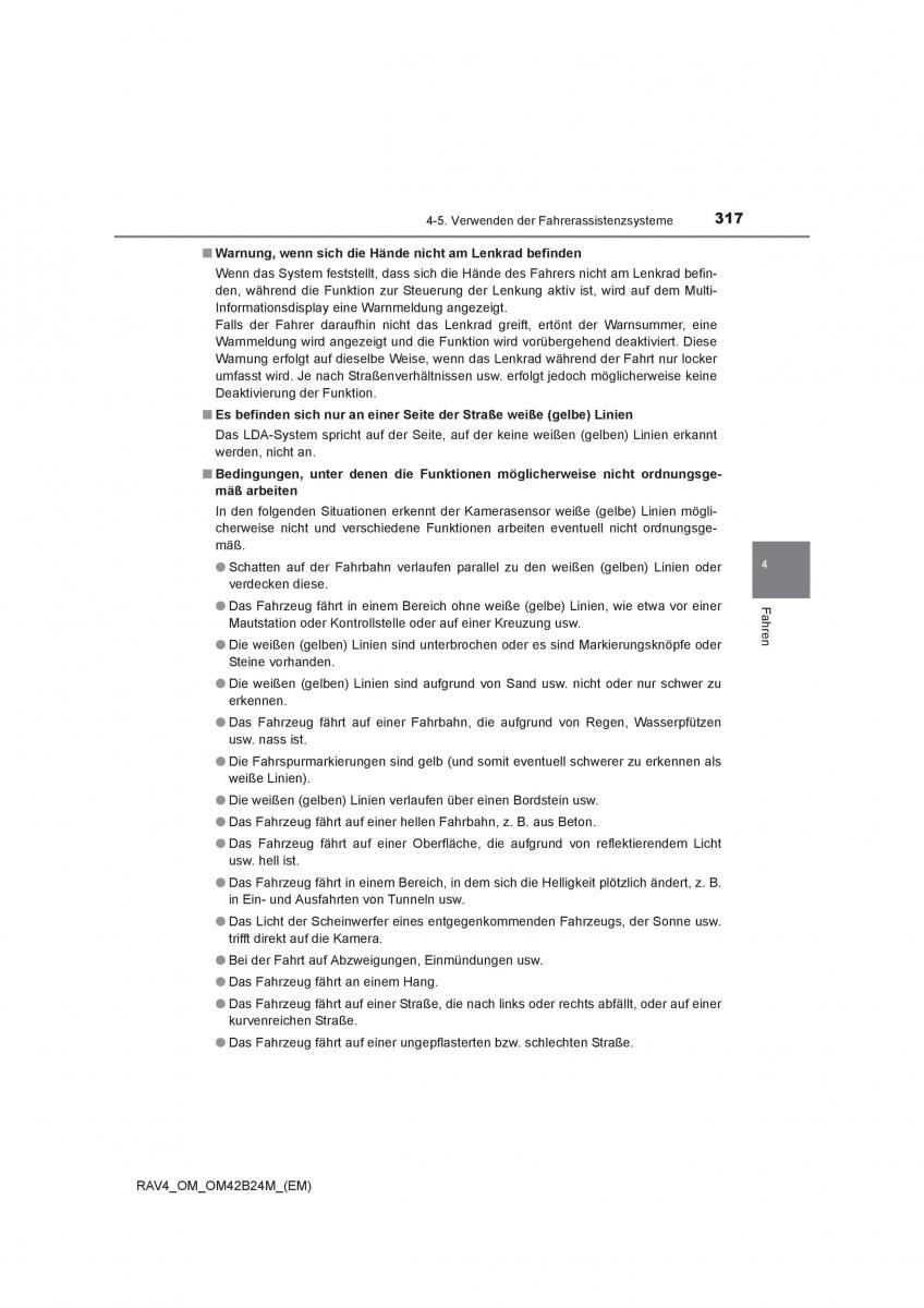 Toyota RAV4 IV 4 Handbuch / page 317