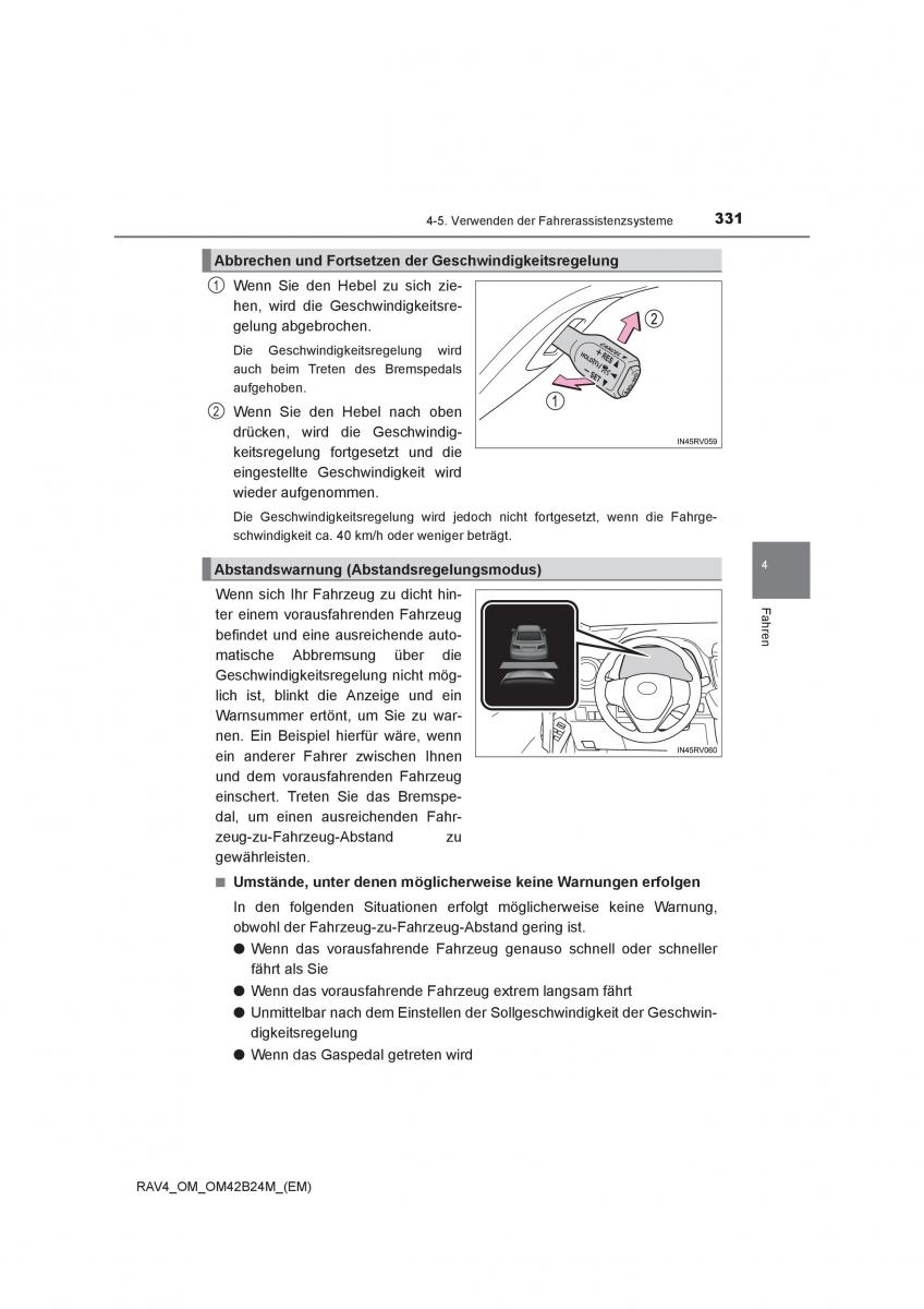 Toyota RAV4 IV 4 Handbuch / page 331