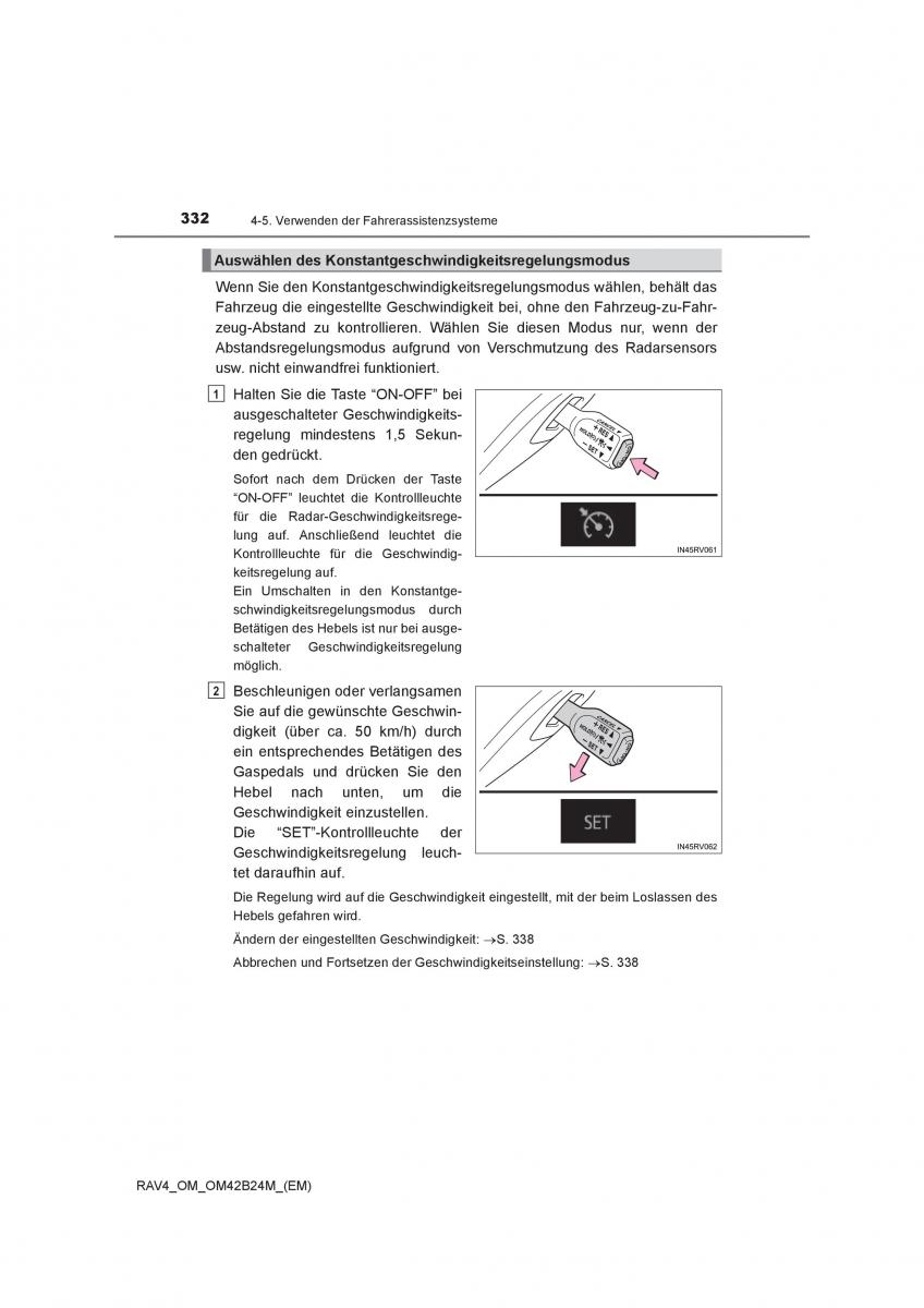 Toyota RAV4 IV 4 Handbuch / page 332