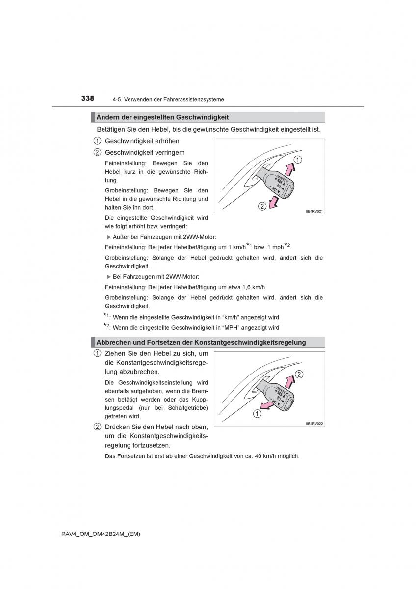Toyota RAV4 IV 4 Handbuch / page 338