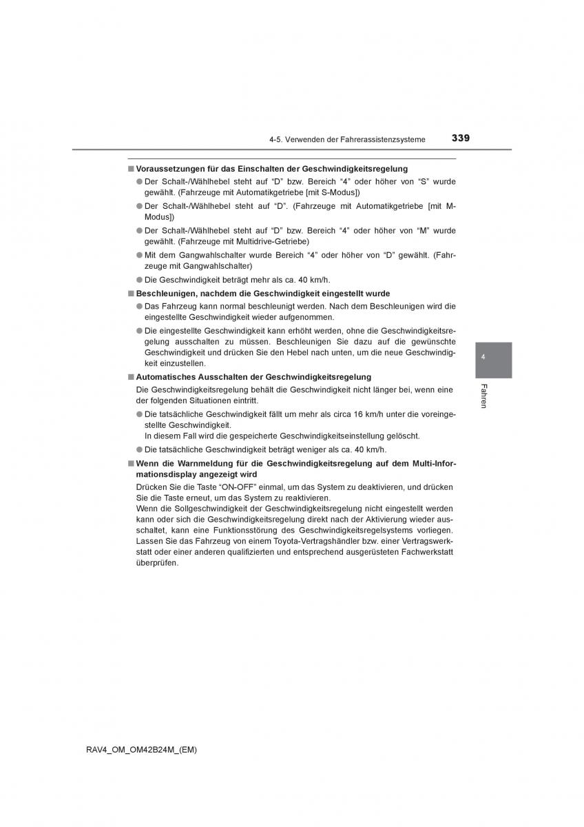 Toyota RAV4 IV 4 Handbuch / page 339