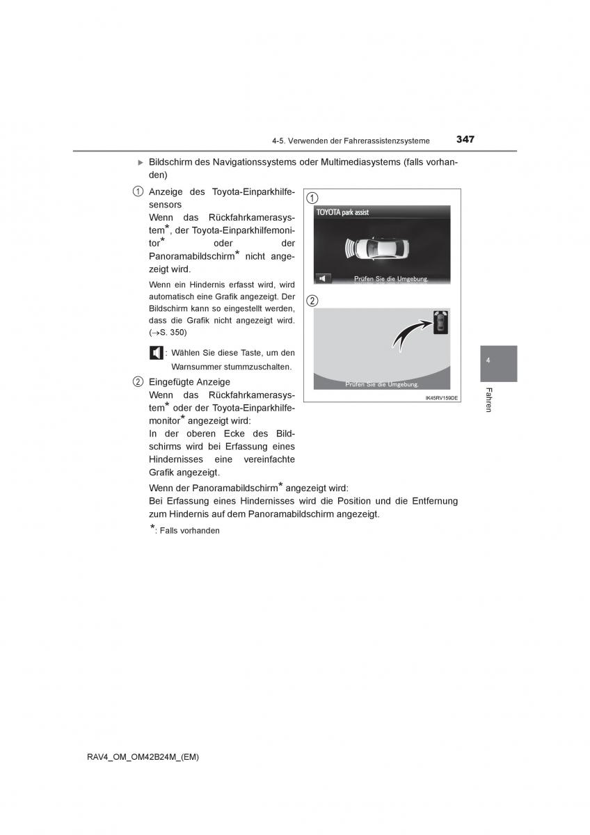 Toyota RAV4 IV 4 Handbuch / page 347