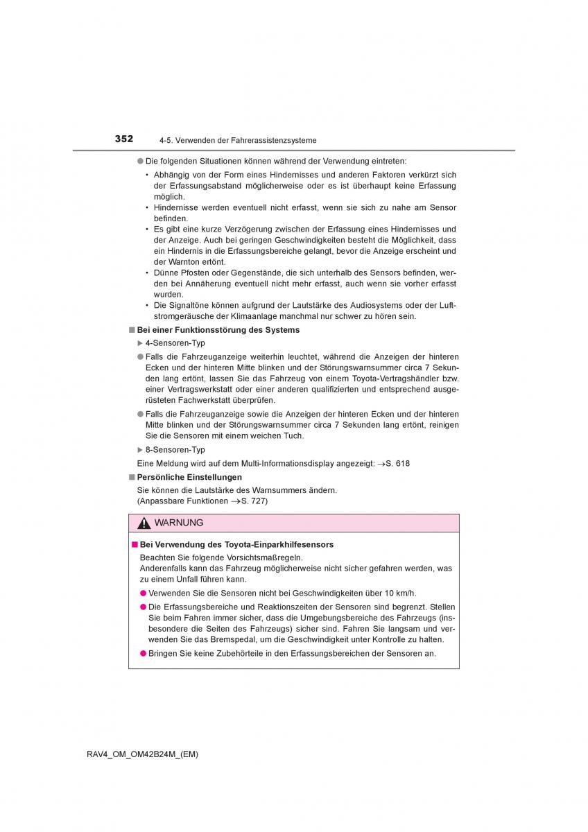 Toyota RAV4 IV 4 Handbuch / page 352