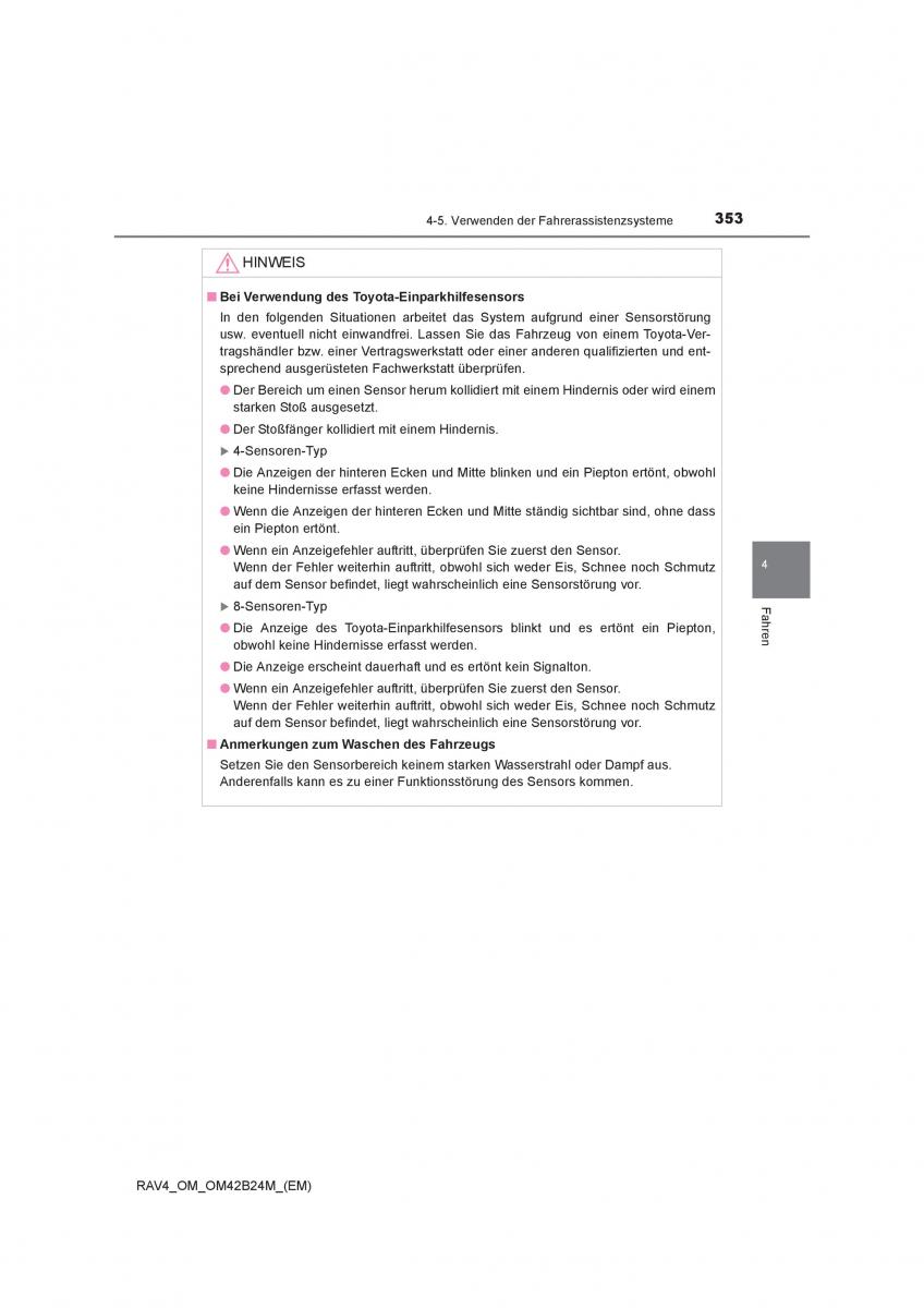 Toyota RAV4 IV 4 Handbuch / page 353