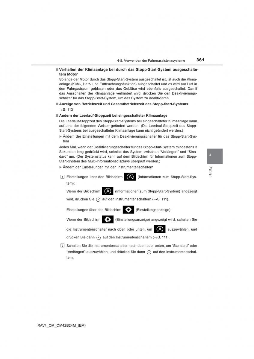 Toyota RAV4 IV 4 Handbuch / page 361