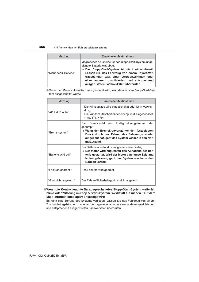 Toyota RAV4 IV 4 Handbuch / page 366