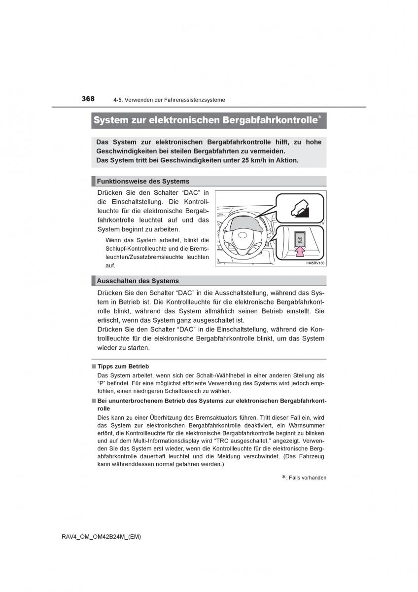Toyota RAV4 IV 4 Handbuch / page 368