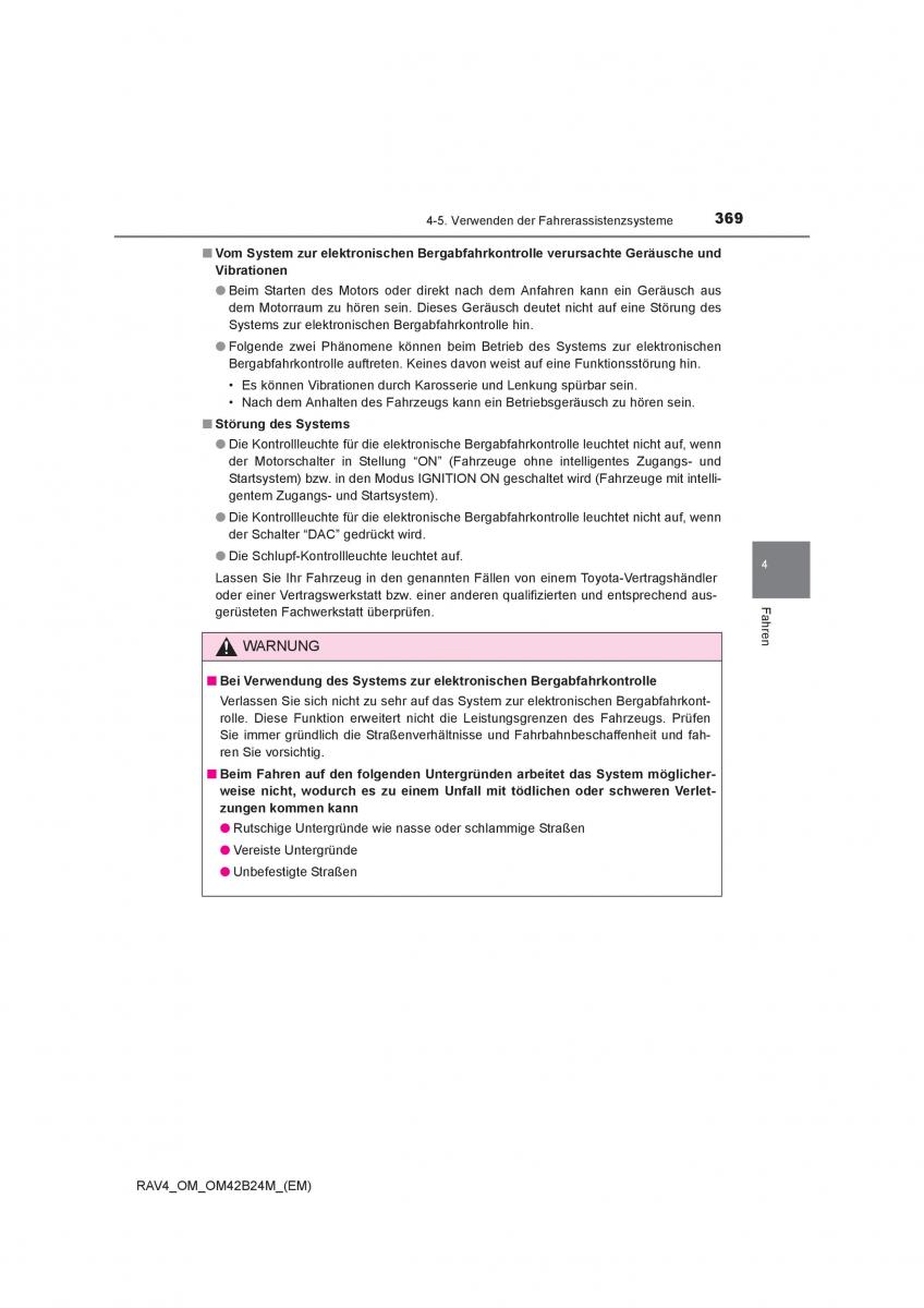 Toyota RAV4 IV 4 Handbuch / page 369