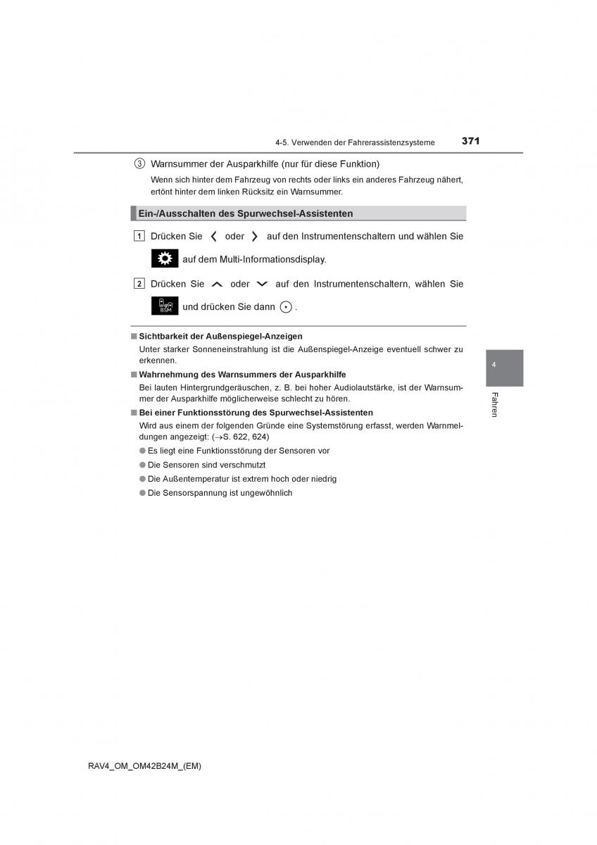 Toyota RAV4 IV 4 Handbuch / page 371