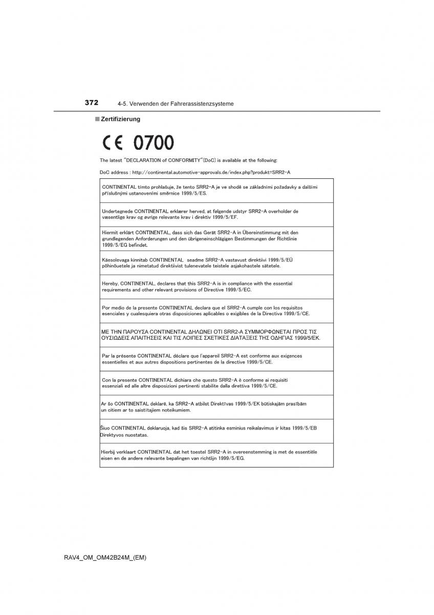 Toyota RAV4 IV 4 Handbuch / page 372