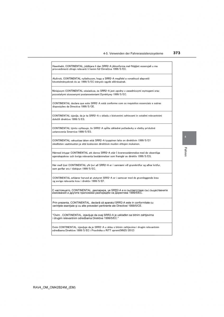Toyota RAV4 IV 4 Handbuch / page 373